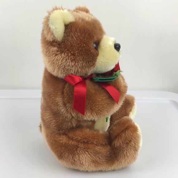 Ty Beanie Buddy Always Bear Plush 9" Brown Red Rose 2005 Stuffed Animal Tags - Picture 4 of 13